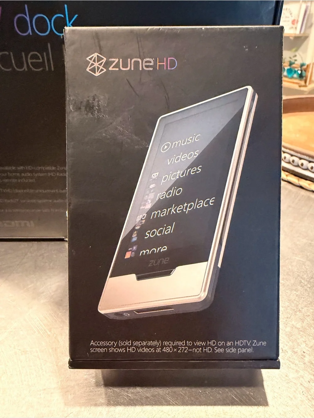 New, Collectors Microsoft Zune HD Portable Media Player - Black & Silver